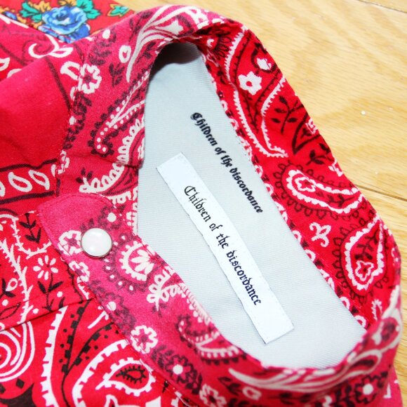 CHILDREN OF THE DISCORDANCE VINTAGE BANDANA PATCH SHIRT 3 - Picture 8 of 9